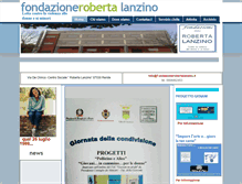 Tablet Screenshot of fondazionerobertalanzino.it